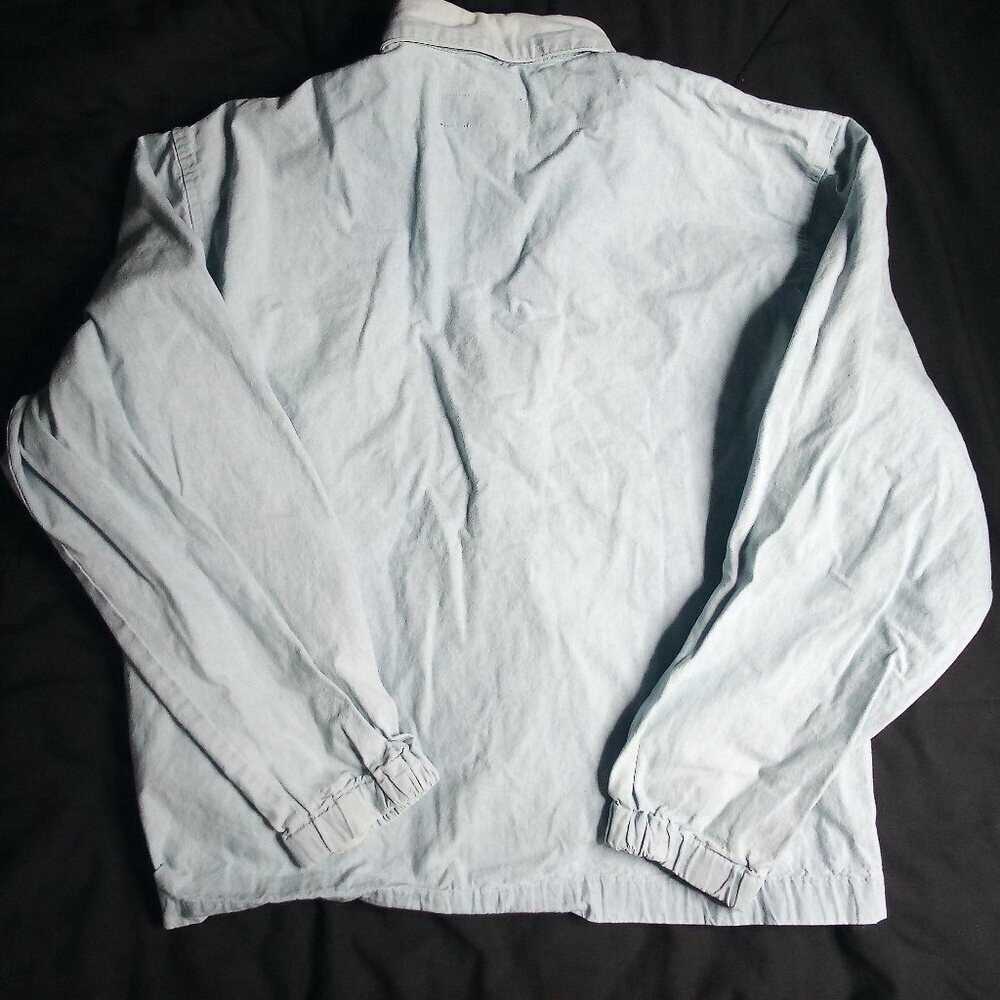 Vintage Polo Ralph Lauren Crest Logo Denim Bomber Jacket Parka - Picture 4 of 4